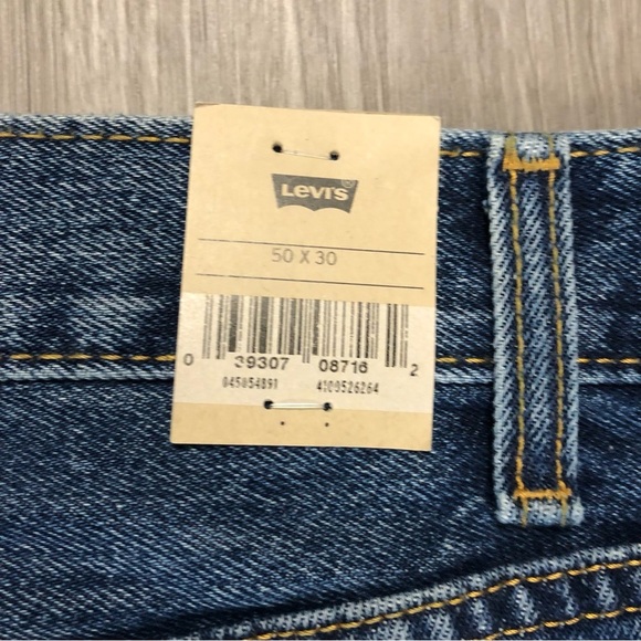 Levi’s 505 Regular Big & Tall 50x30 Men Jeans Blue - Picture 9 of 10